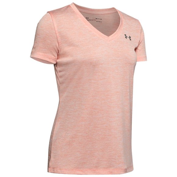 Under Armour Tops - Under Armour V Neck Orange Athletic T Shirt